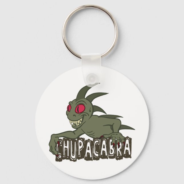 Cartoon Chupacabra Keychain (Front)