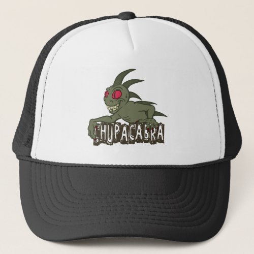 Cartoon Chupacabra Trucker Hat