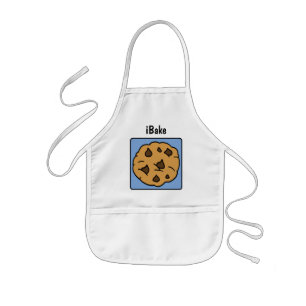 Cartoon Clip Art Chocolate Chip Cookie Dessert Kids' Apron
