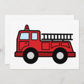 Cartoon Clip Art Firetruck Emergency Vehicle Truck (Front/Back)