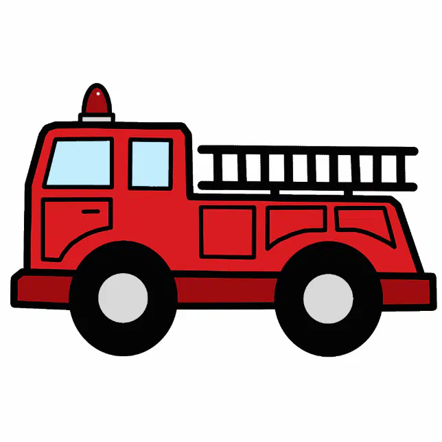 ladder fire truck clip art