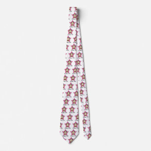 Cartoon Clip Art Smile Monkey Girl Pink Star Bow Neck Tie