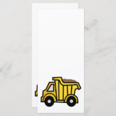 Cartoon Clip Art with a Construction Dump Truck (Front/Back)
