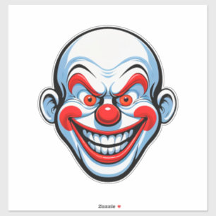 Cartoon Clown Face Sticker