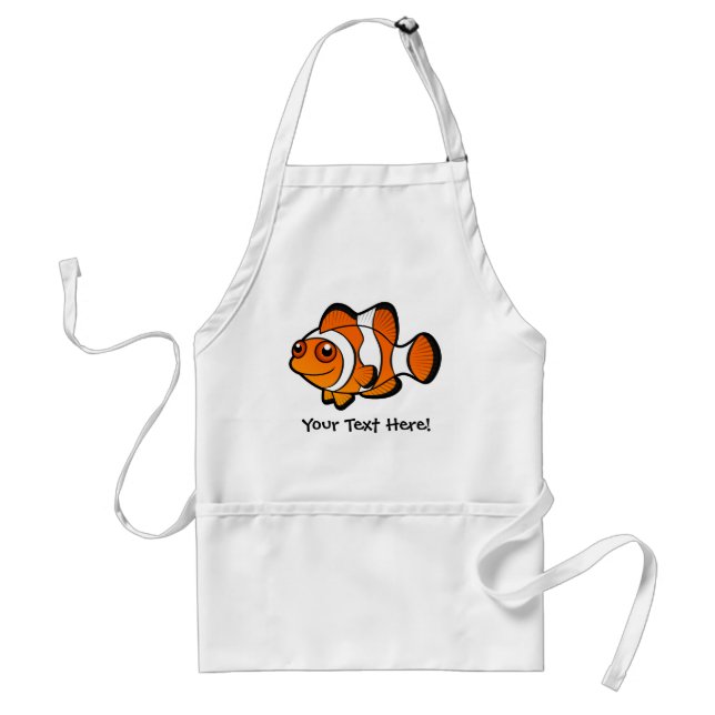 Cartoon Clownfish Adult Apron (Front)