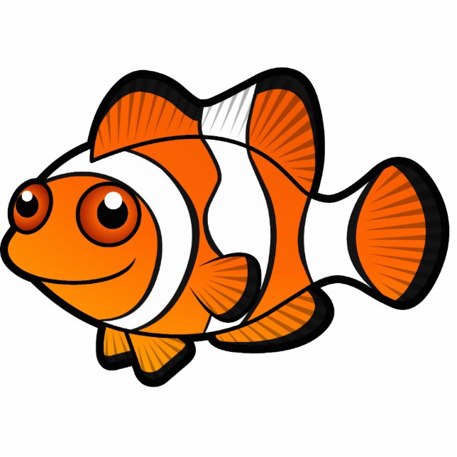 Cartoon Clownfish Cutout (Front)