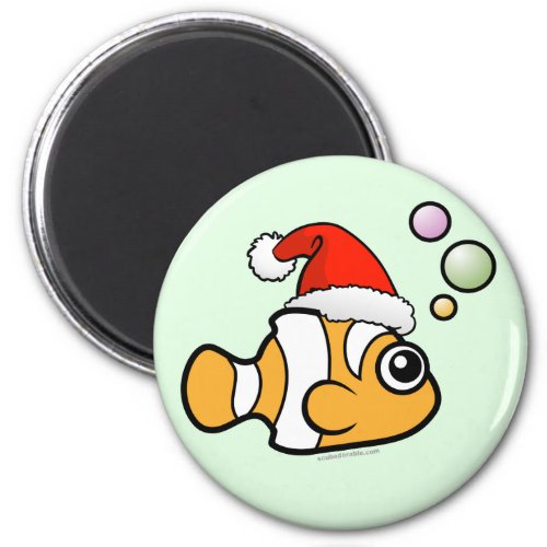 Cartoon Clownfish Santa Magnet