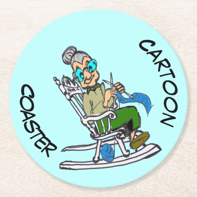 Cartoon Coaster: HER 50th Birthday Coaster (Front)