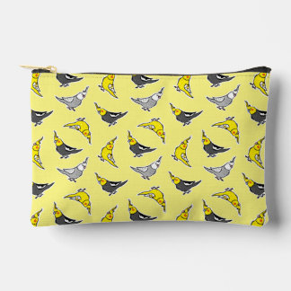Cartoon Cockatiels Pattern Accessory Pouch