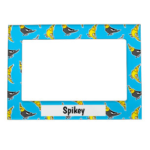 Cartoon Cockatiels Pattern Magnetic Frame