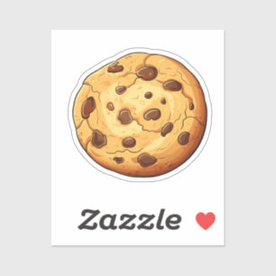 Cartoon cookie sticker
