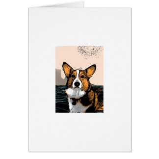 Cartoon Corgi Cards