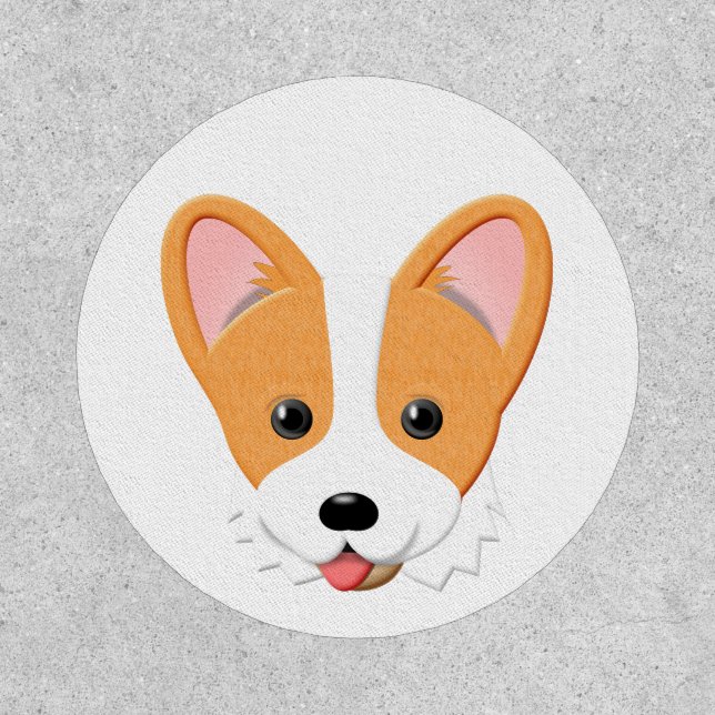 Cartoon Corgi Patch (Front)