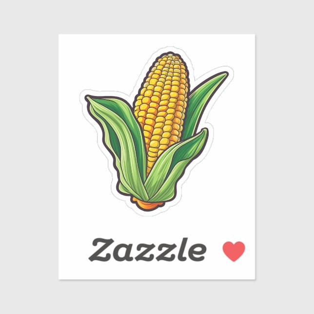 Cartoon corn sticker (Sheet)