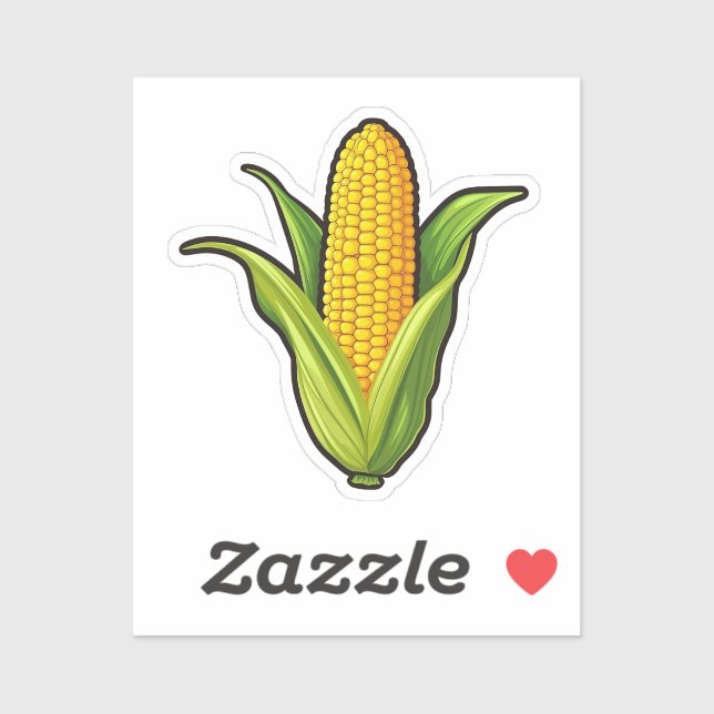 Cartoon corn sticker (Sheet)