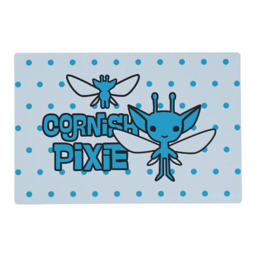 Cartoon Cornish Pixie Character Art Placemat