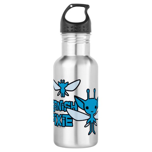 Cartoon Cornish Pixie Character Art Water Bottle