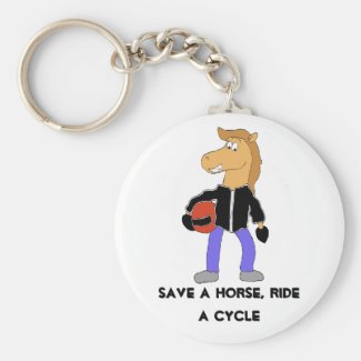 Cartoon Country Music Horse Keychain
