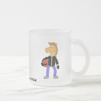Cartoon Country Music Horse Travel Mug