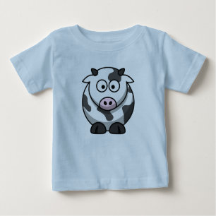 Cartoon Cow Baby Tee