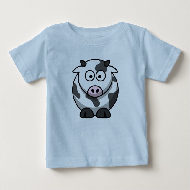 Cartoon Cow Baby Tee (Front)