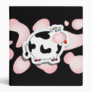 Cartoon cow, binder