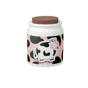 Cartoon cow, candy jar