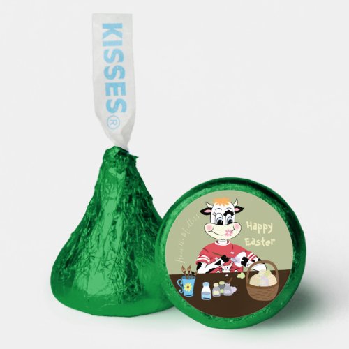 Cartoon Cow Easter Hersheys Candy Favors