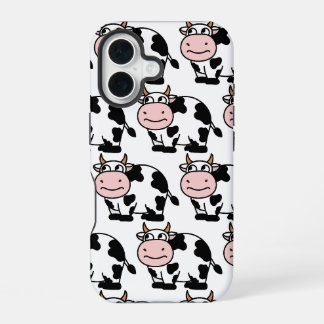 "Cartoon Cow Pattern iPhone Case