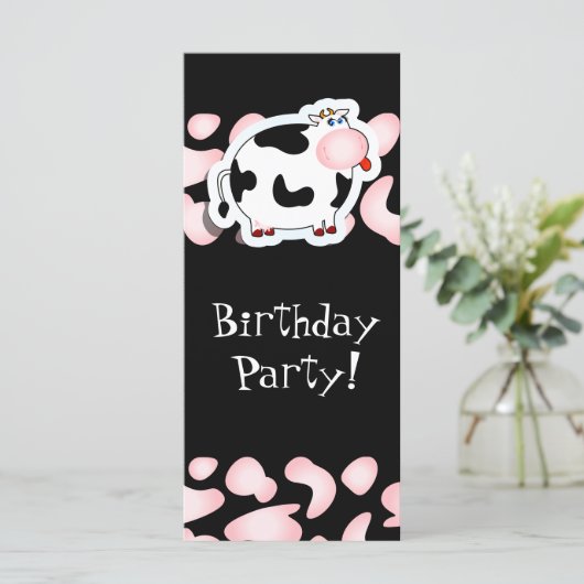 Cartoon cow, rack card (Standing Front)