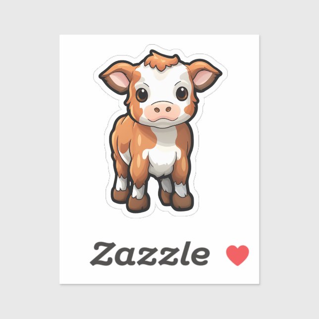 Cartoon cow  sticker (Sheet)