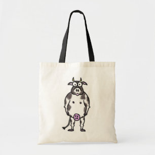 Cartoon Cow Tote Bag
