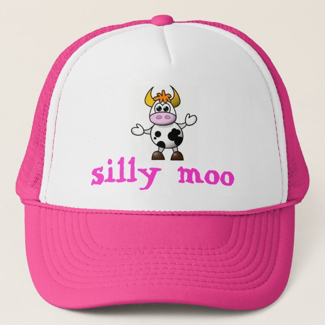 Cartoon cow trucker hat (Front)