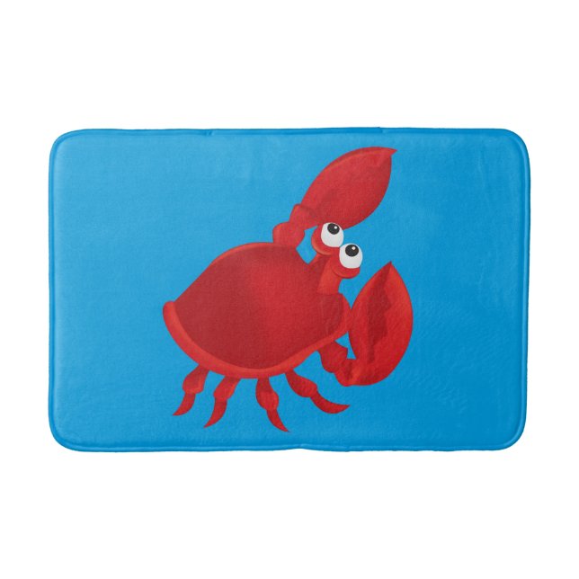 Cartoon crab bathroom mat (Front)