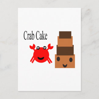 Cartoon Crab Cake 2.5s Postcard