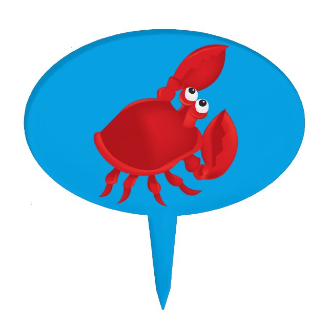 Cartoon crab cake topper (Front)