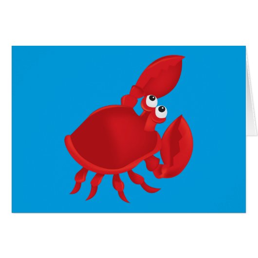Cartoon crab cards (Front Horizontal)
