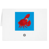 Cartoon crab cards (Back Horizontal)