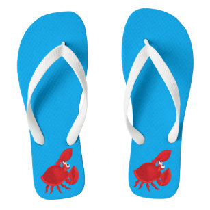 crab flip flops