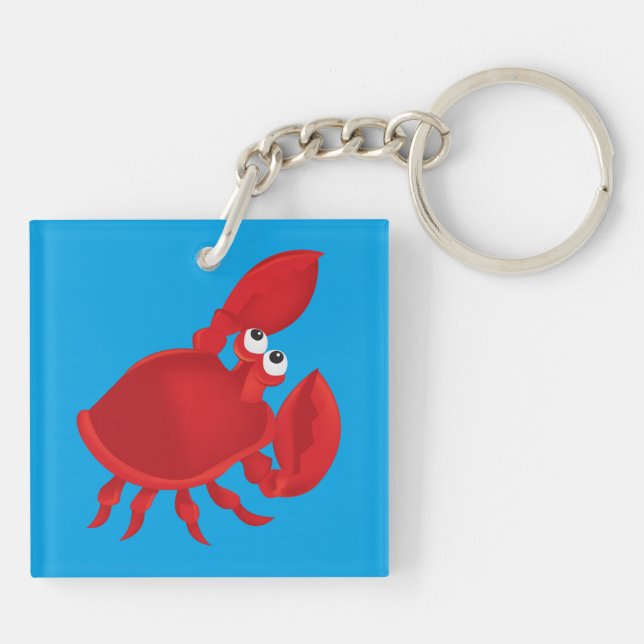 Cartoon crab keychain (Back)