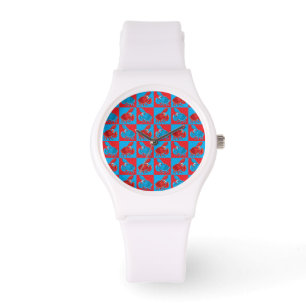 Cartoon crab mosaic watch