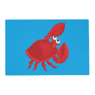 Cartoon crab placemat