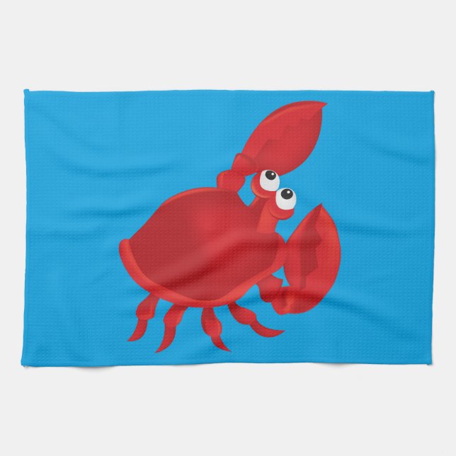 Cartoon crab towel (Horizontal)