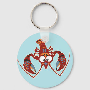 cartoon crayfish keychain