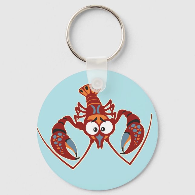 cartoon crayfish keychain (Front)