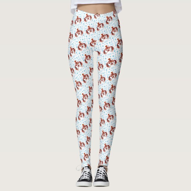 cartoon crayfish leggings (Front)