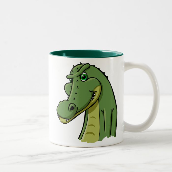 Cartoon Crocodile Coffee Mugs