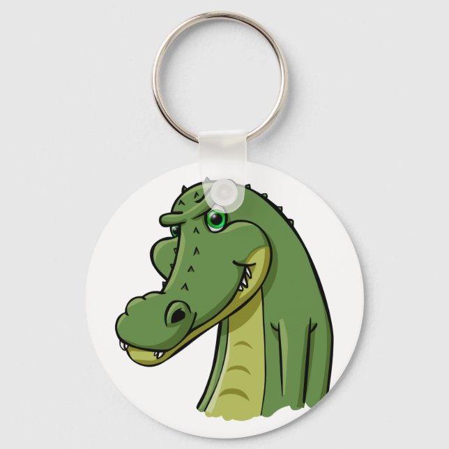 Cartoon Crocodile Keychain (Front)