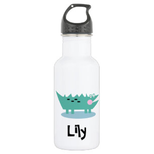 Cartoon Crocodile  Kids  Stainless Steel Water Bottle