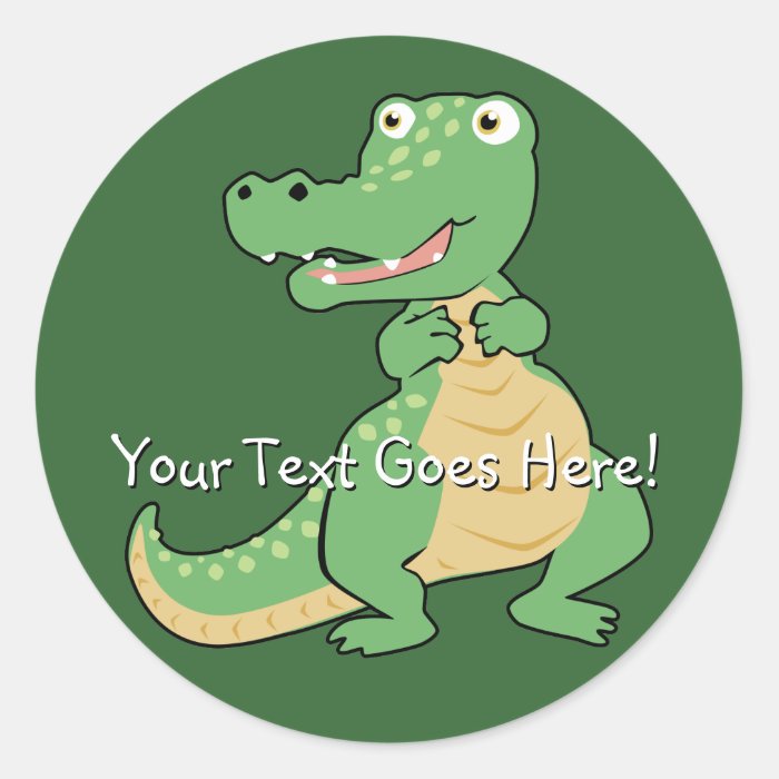 Cartoon Crocodile Sticker